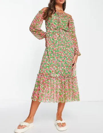Rochie medie River Island, floral print