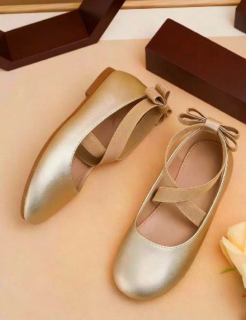 Pantofi Shein Kids, auriu