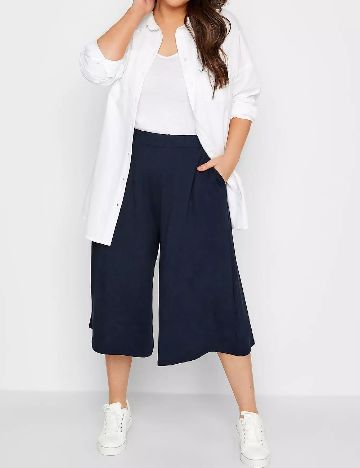 Pantaloni trei sferturi Yours, bleumarin