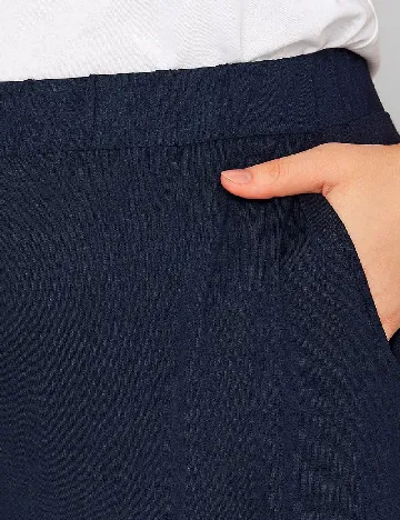 Pantaloni trei sferturi Yours, bleumarin