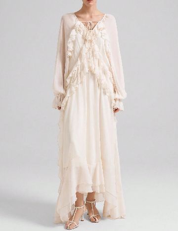 Rochie lunga SHEIN, ecru