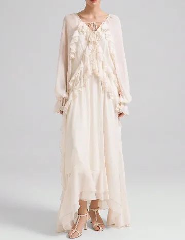 Rochie lunga SHEIN, ecru