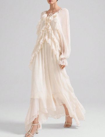 Rochie lunga SHEIN, ecru