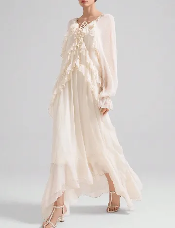 Rochie lunga SHEIN, ecru