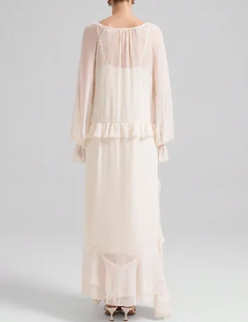 Rochie lunga SHEIN, ecru