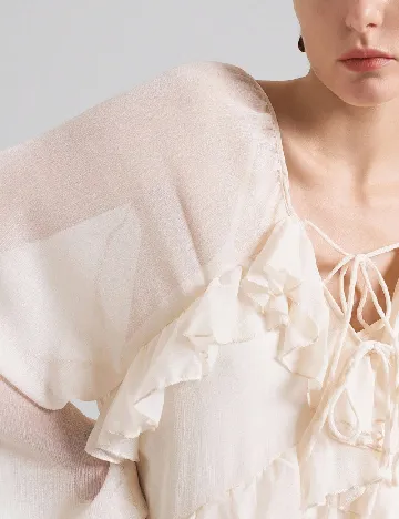 Rochie lunga SHEIN, ecru