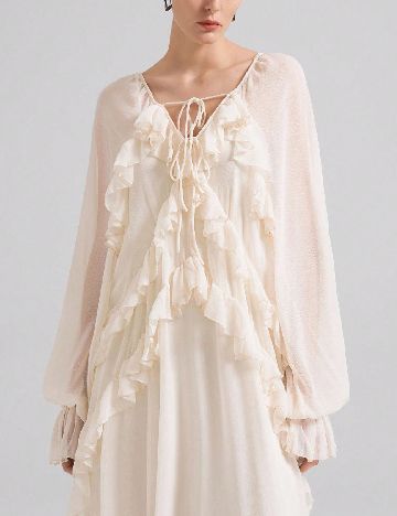 Rochie lunga SHEIN, ecru