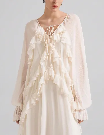 Rochie lunga SHEIN, ecru