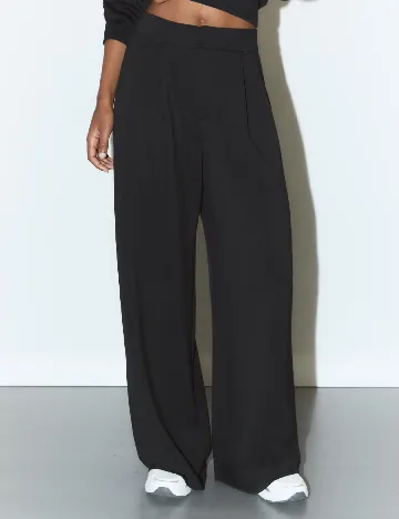 Pantaloni Stradivarius, negru