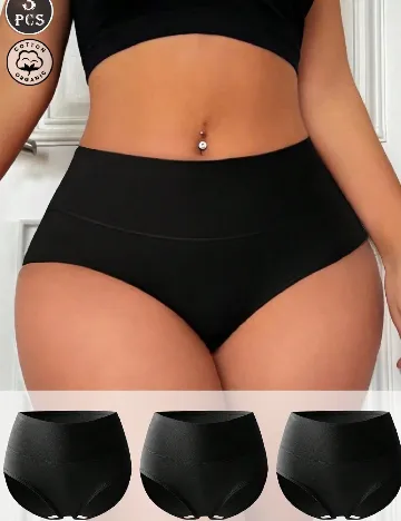 Set chiloti 3 perechi SHEIN, negru