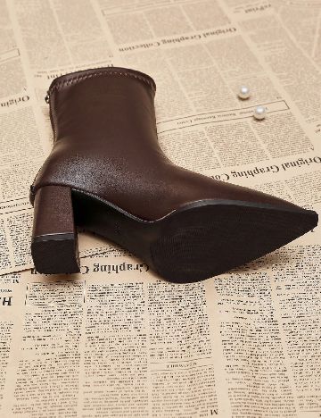 Botine SHEIN, maro