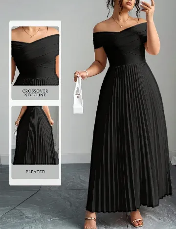 Rochie lunga SHEIN CURVE, negru