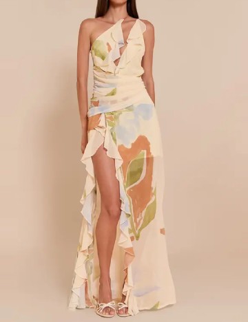 Rochie lunga PrettyLittleThing, galben