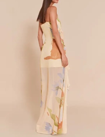 Rochie lunga PrettyLittleThing, galben