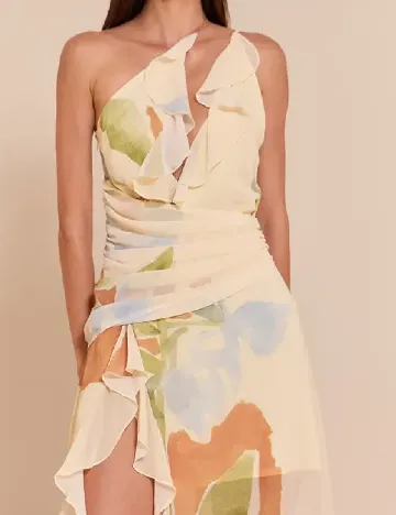 Rochie lunga PrettyLittleThing, galben