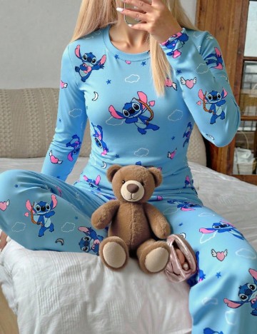 Pijama SHEIN, albastru