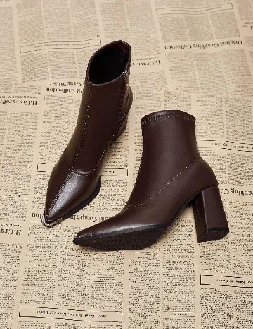 Botine SHEIN, maro