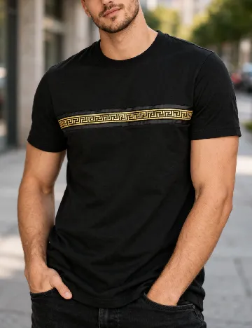 Tricou River Island, negru