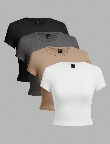 Set topuri 4 bucati SHEIN, mix culori