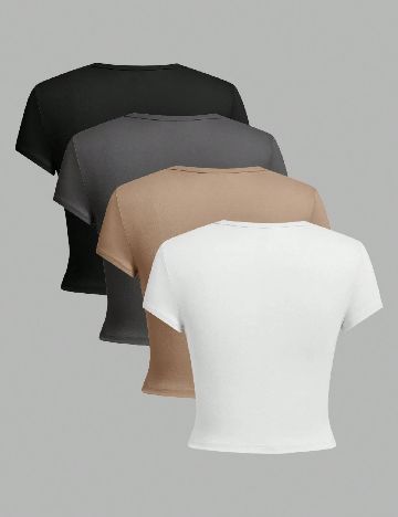 Set topuri 4 bucati SHEIN, mix culori