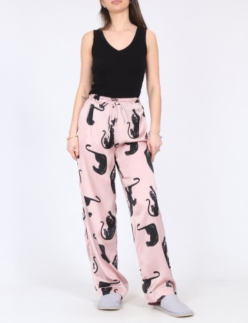 Pantaloni de pijama River Island, roz