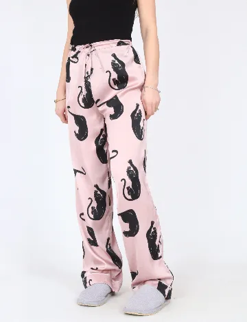 Pantaloni de pijama River Island, roz