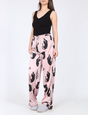 Pantaloni de pijama River Island, roz