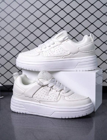 Adidasi Shein Kids, alb