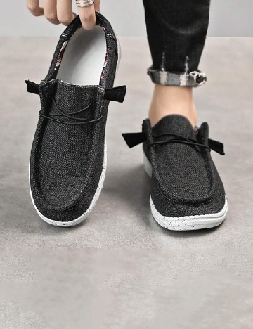 Mocasini SHEIN, gri inchis