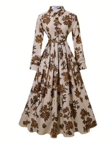 Rochie medie SHEIN, maro/bej