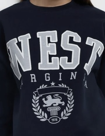 Bluza Oversize River Island, bleumarin inchis