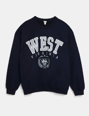 Bluza Oversize River Island, bleumarin inchis