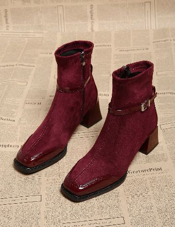 Botine SHEIN, visiniu