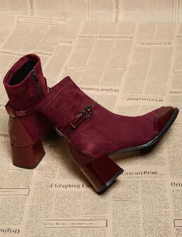 Botine SHEIN, visiniu