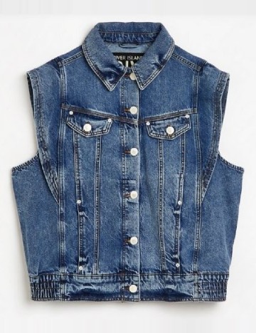 Vesta oversize River Island, albastru