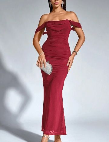 Rochie lunga Parthea, rosu