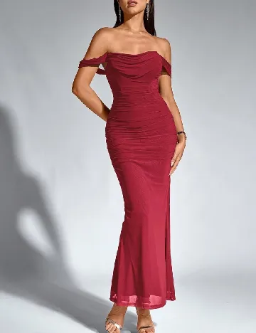 Rochie lunga Parthea, rosu