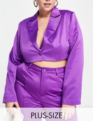 Sacou extro&vert Plus Size, mov