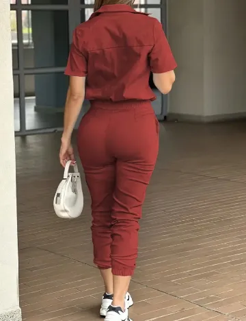 Salopeta SHEIN, caramiziu