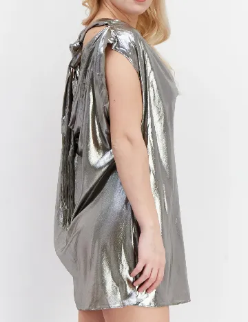 Rochie scurta River Island, argintiu