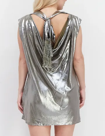 Rochie scurta River Island, argintiu