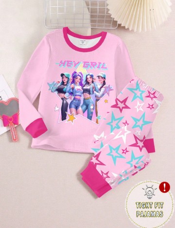 Pijama Shein Kids, mix culori