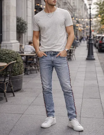 Blugi River Island, albastru