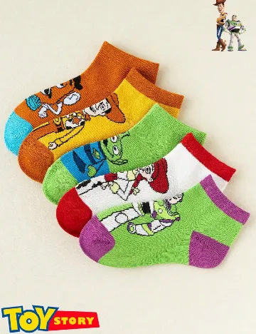 Set sosete 5 perechi Shein Kids, mix culori