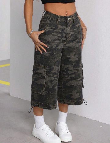 Pantaloni scurti SHEIN, army