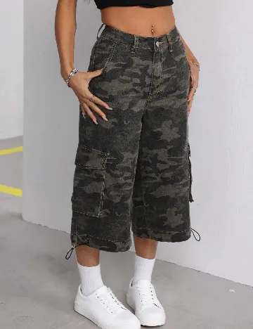 Pantaloni scurti SHEIN, army