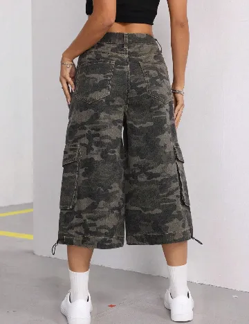 Pantaloni scurti SHEIN, army