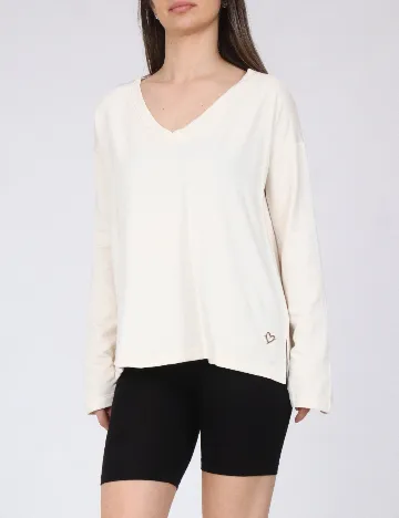 Bluza de pijama River Island, ecru