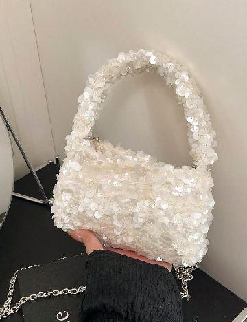 Mini Geanta SHEIN, ecru