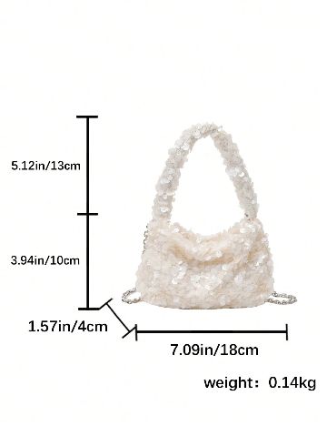 Mini Geanta SHEIN, ecru